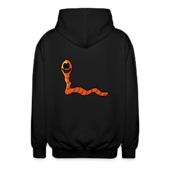 ver Earthworm - Veste à capuche unisexe - noir - Dos - AI Model Male 185 light (185cm)