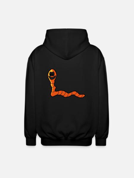 ver Earthworm - Veste à capuche unisexe - noir