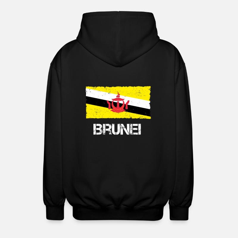 Brunei - Unisex Kapuzenjacke - Schwarz