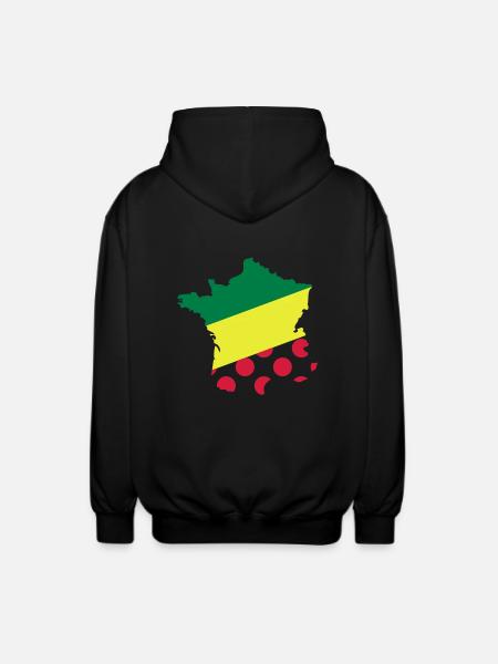 Tour de France - Unisex Hooded Jacket - black