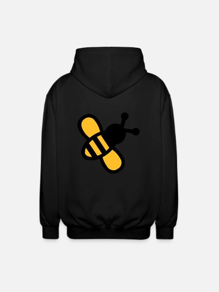Abeille - Veste à capuche unisexe - noir