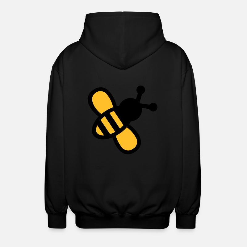 Bee - Unisex Hooded Jacket - black