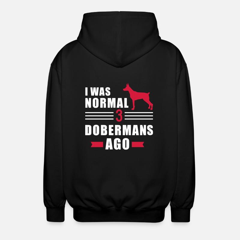 Dobermann - Unisex Kapuzenjacke - Schwarz