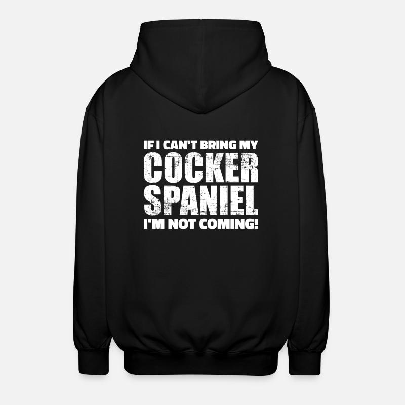 Cocker Spaniel - Unisex Hooded Jacket - black