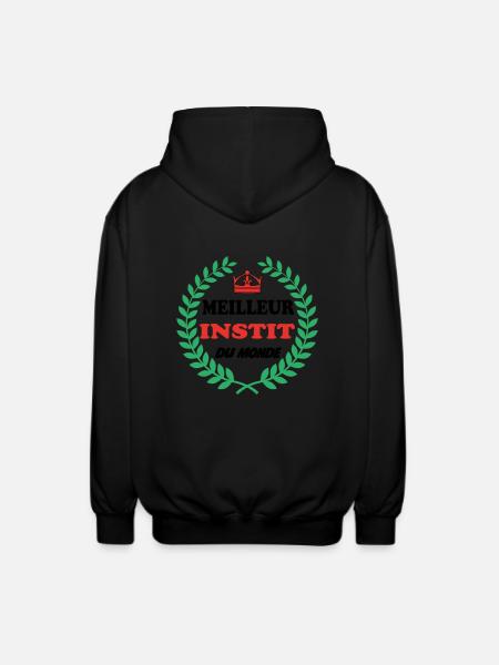 MEILLEUR INSTIT DU MONDE - Veste à capuche unisexe - noir