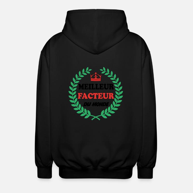MEILLEUR FACTEUR DU MONDE - Veste à capuche unisexe - noir