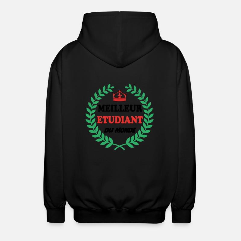BESTER STUDENT DER WELT - Unisex Kapuzenjacke - Schwarz