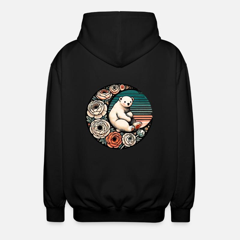 Eisbär - Unisex Kapuzenjacke - Schwarz