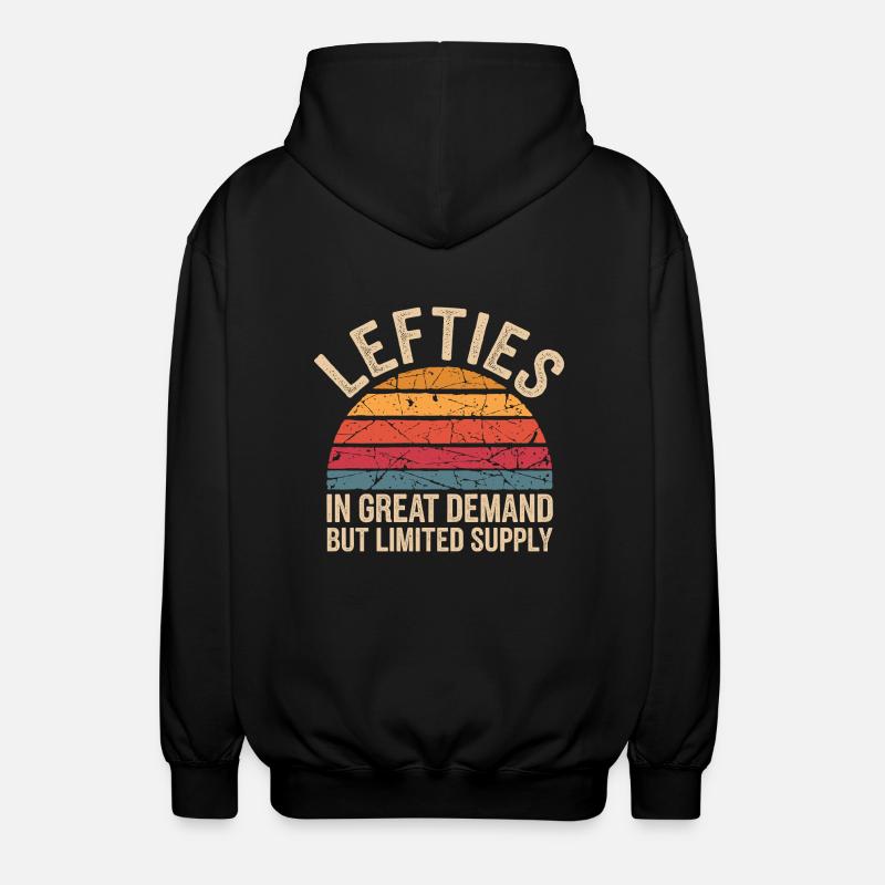 Lefties sind einzigartig - Unisex Kapuzenjacke - Schwarz