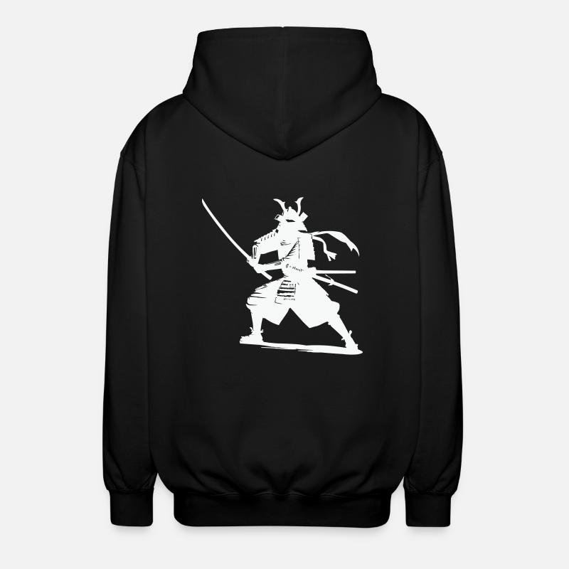 Samurai - Unisex Kapuzenjacke - Schwarz