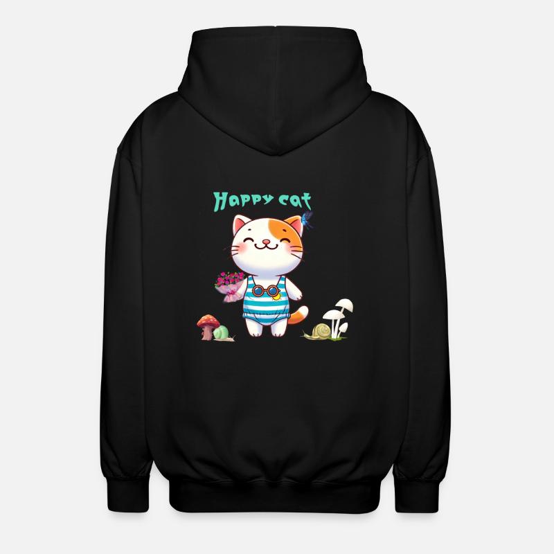 Chat mignon - Veste à capuche unisexe - noir