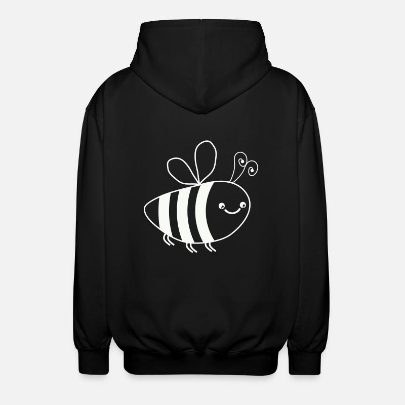 abeille - Veste à capuche unisexe - noir