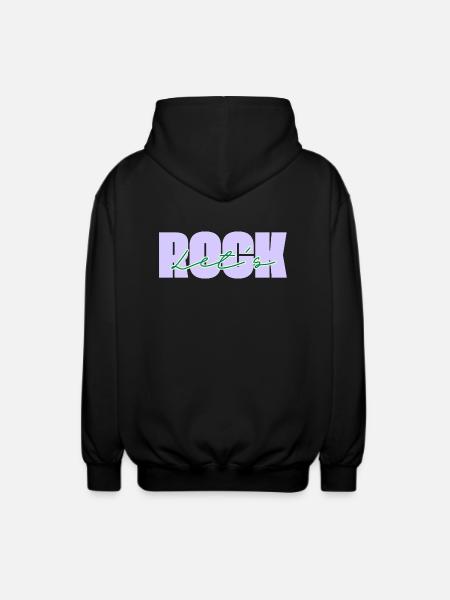 Let's Rock - Unisex Hooded Jacket - black