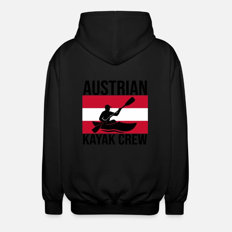 Austrian Kayak Crew Kajak Shirt - Unisex Hooded Jacket - black