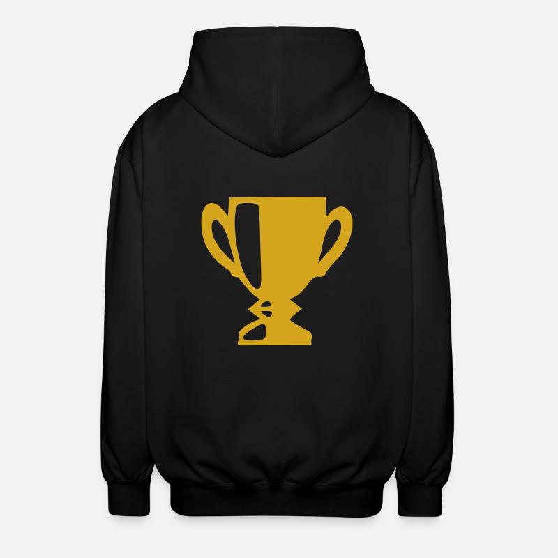 Cup - Trophy - Winner - Champion - Unisex Hooded Jacket - black