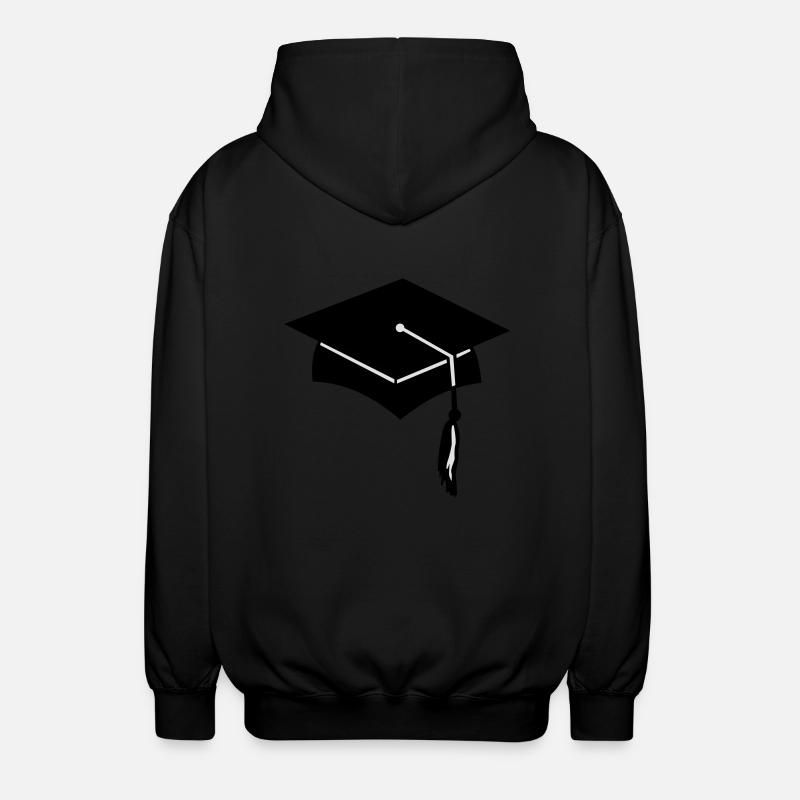 examenhut - absolventenhut - Unisex Hooded Jacket - black