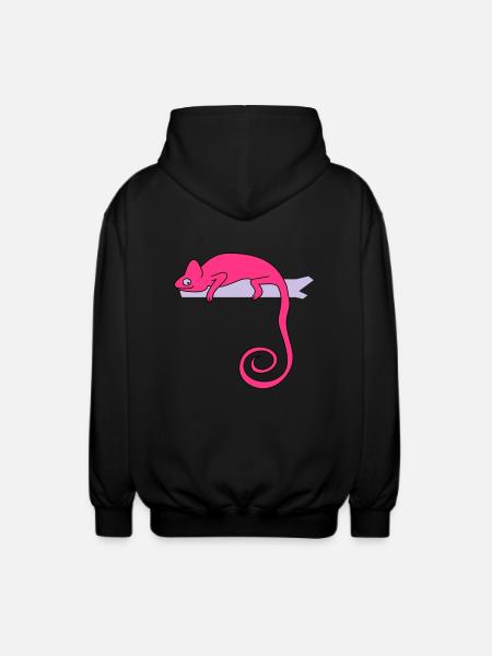 chameleon b - Unisex Hooded Jacket - black