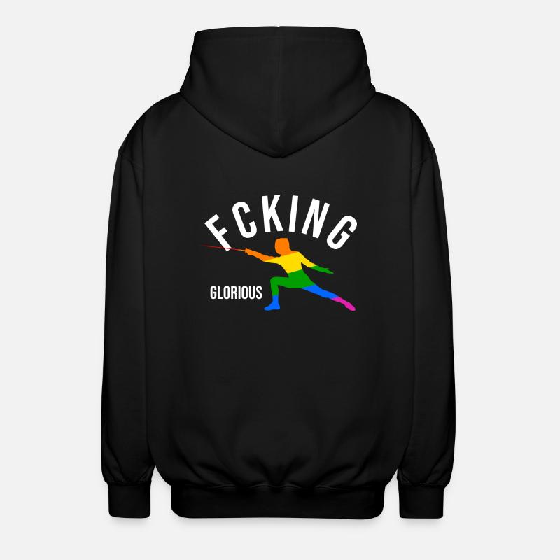 Fcking Glorious Fechter - Unisex Kapuzenjacke - Schwarz