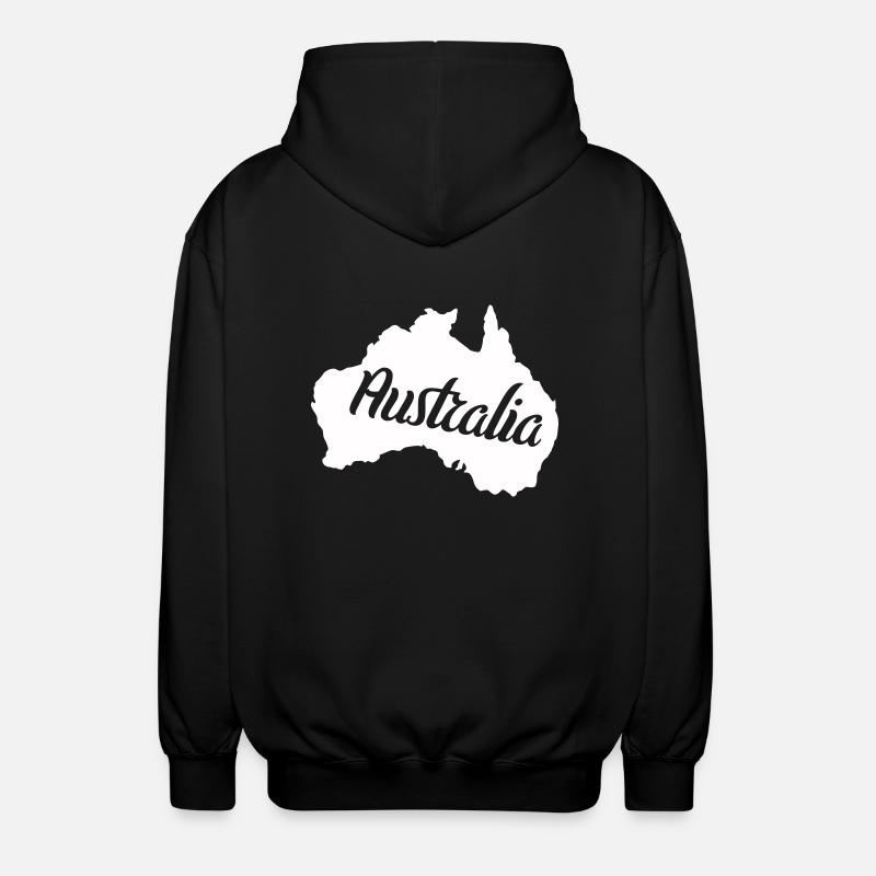 australia - Unisex Kapuzenjacke - Schwarz
