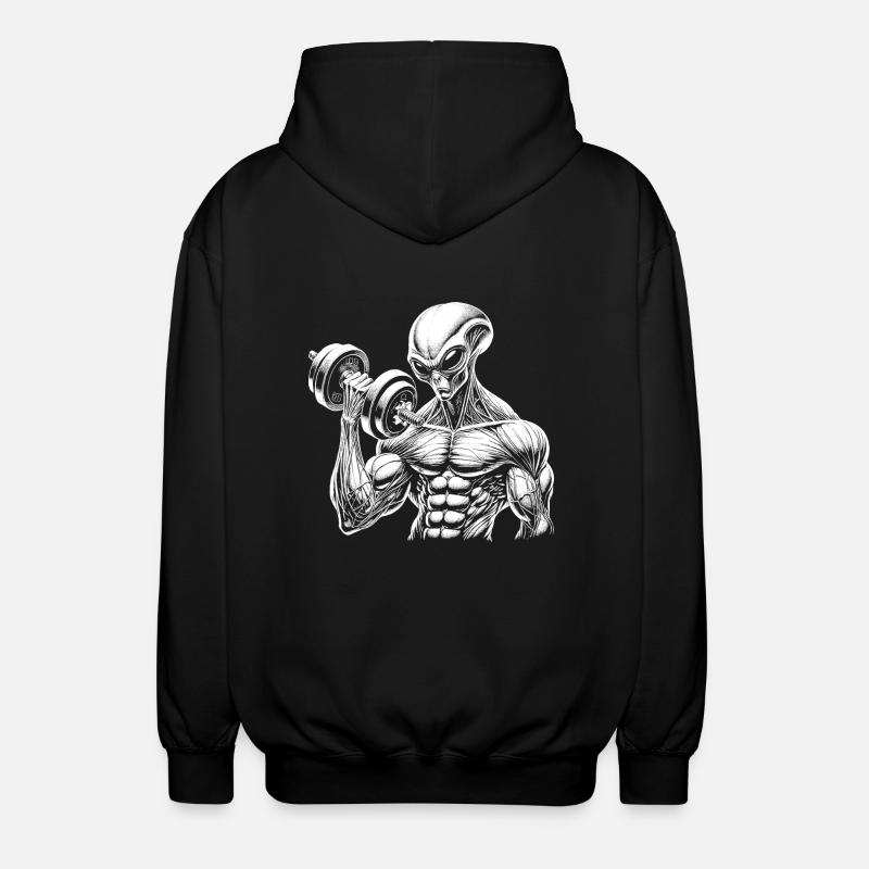 Culturisme - Veste à capuche unisexe - noir