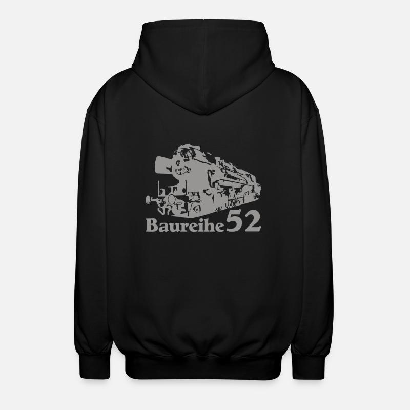 Dampflok Baureihe 52 - Unisex Kapuzenjacke - Schwarz