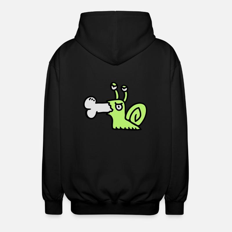Fleischfresser Schnecke 3 - Unisex Kapuzenjacke - Schwarz