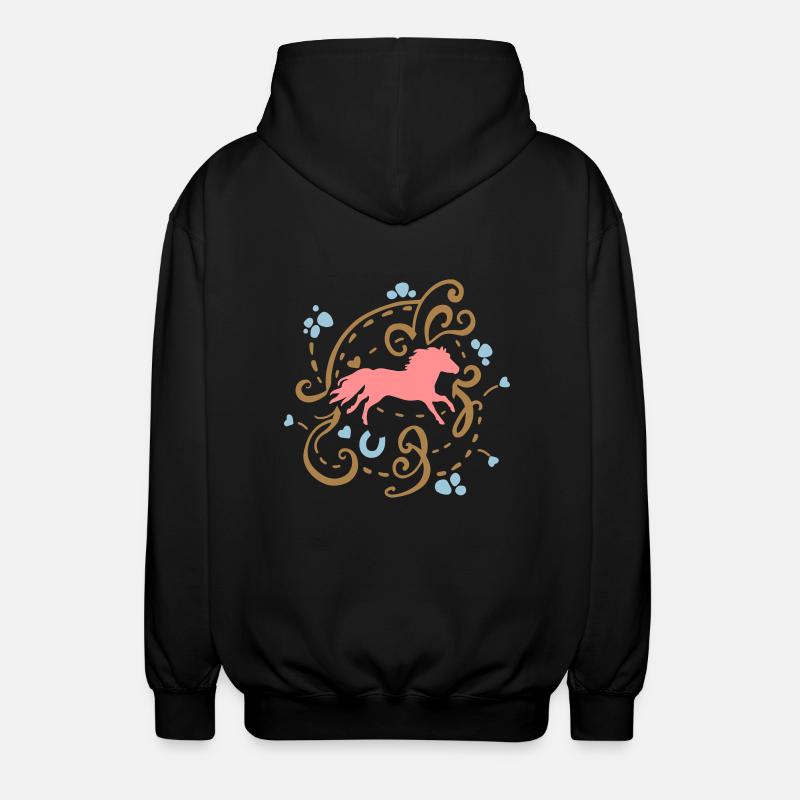 Shetty Ornamental - Unisex Kapuzenjacke - Schwarz