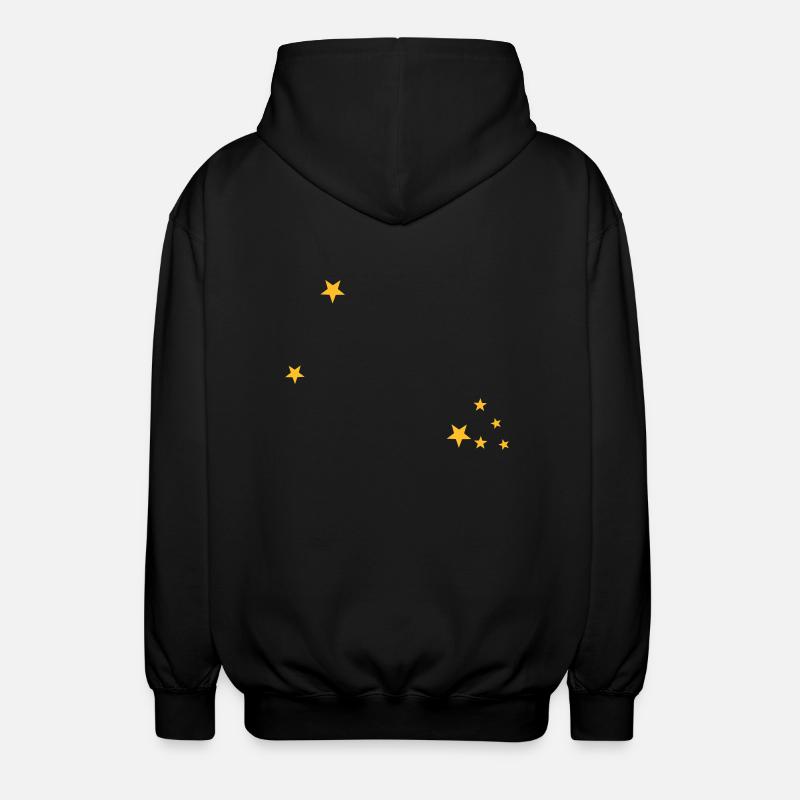 Taurus constellation - Unisex Hooded Jacket - black