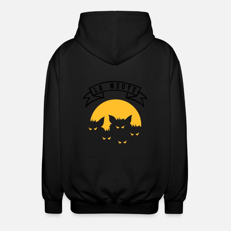 the pack - Unisex Hooded Jacket - black