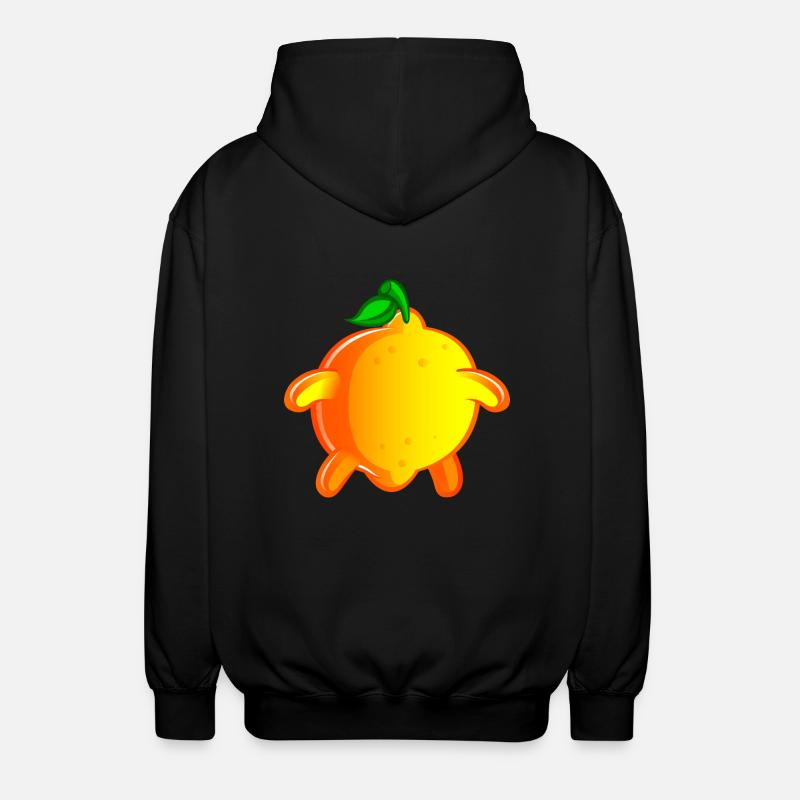 citron de dos - Veste à capuche unisexe - noir
