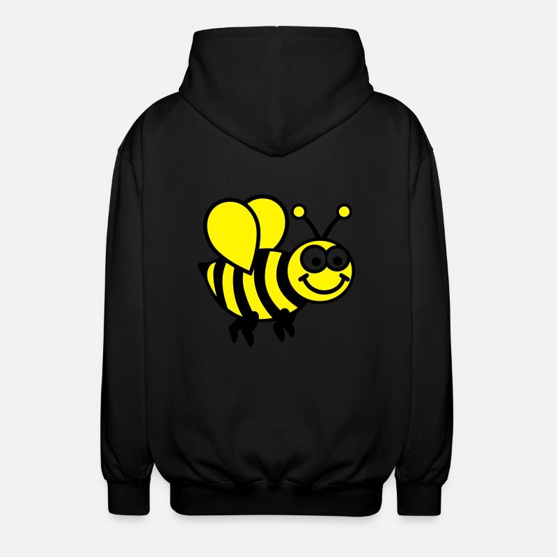 Biene - Unisex Kapuzenjacke - Schwarz