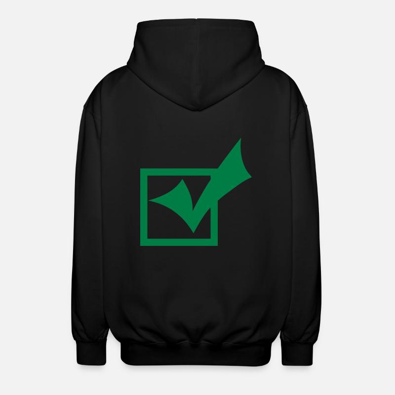 valide check ok cocher 401 - Veste à capuche unisexe - noir