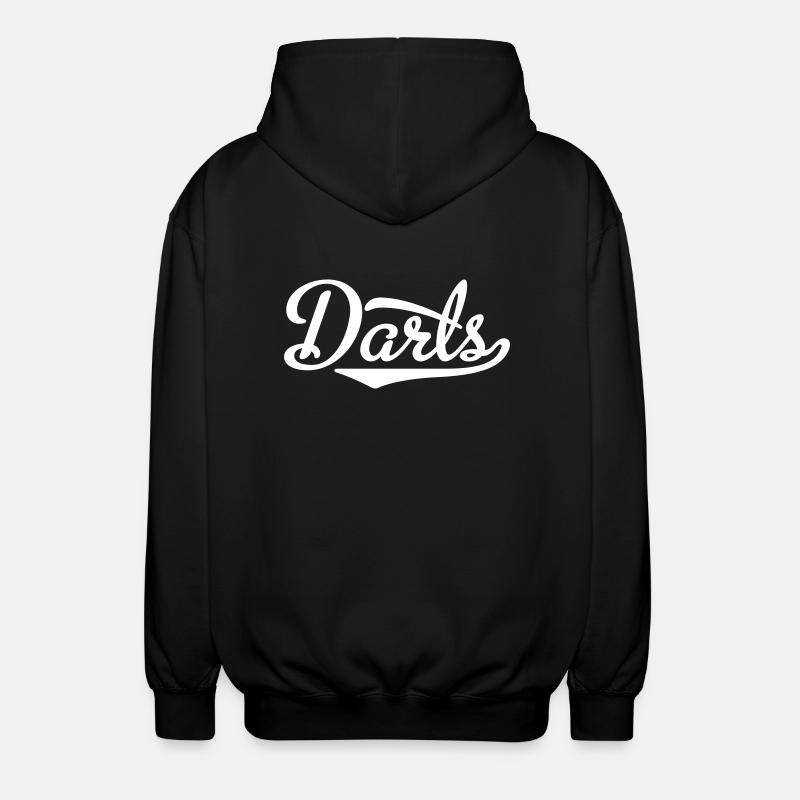 Darts - Unisex Kapuzenjacke - Schwarz