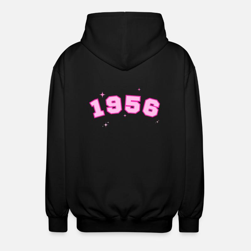 1956 rose étoile - Veste à capuche unisexe - noir