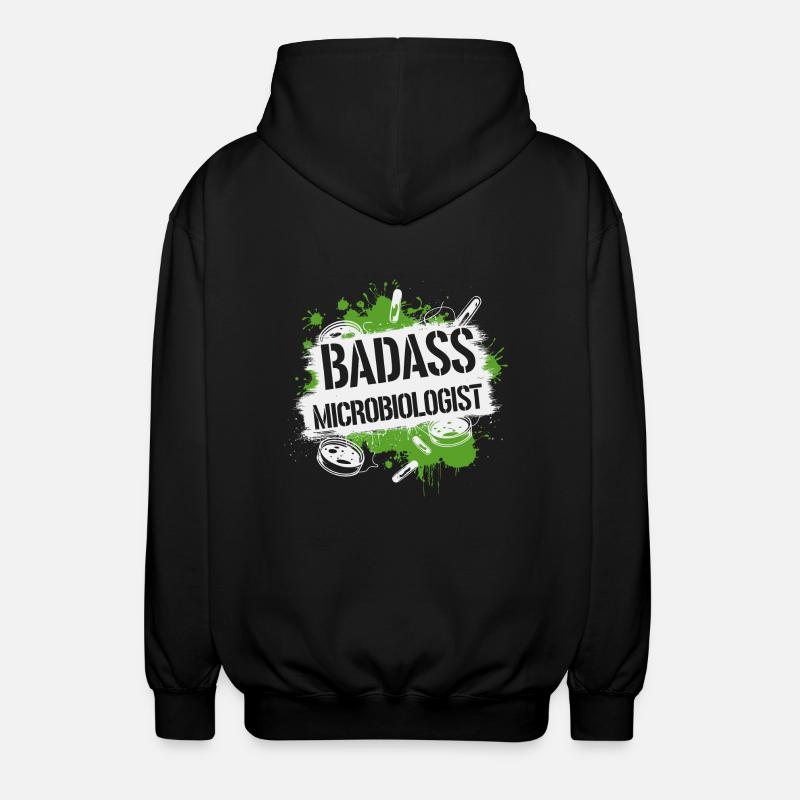 Fier de la microbiologie - Veste à capuche unisexe - noir
