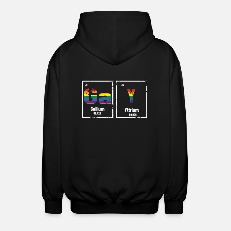Periodensystem - Unisex Kapuzenjacke - Schwarz