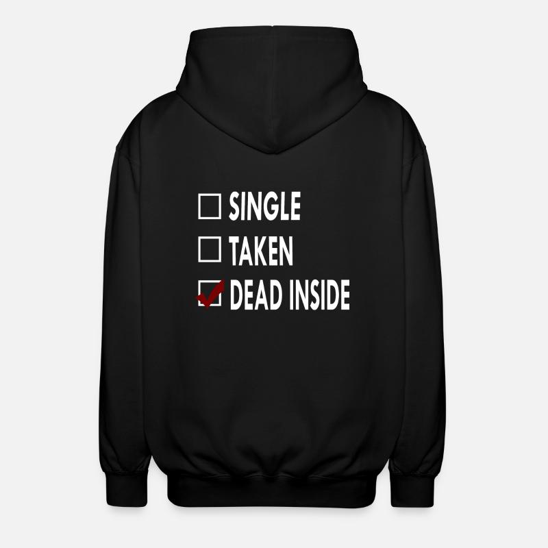 SINGLE DEAD INSIDE - Veste à capuche unisexe - noir