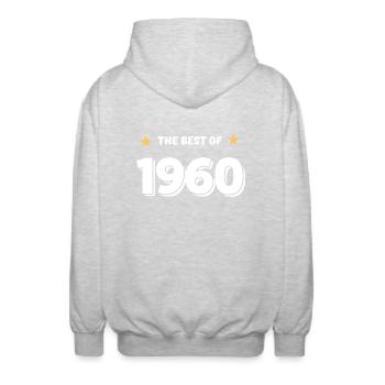 Best of 1960 - Veste à capuche unisexe - gris clair chiné - Dos - AI Model Male 185 light (185cm)