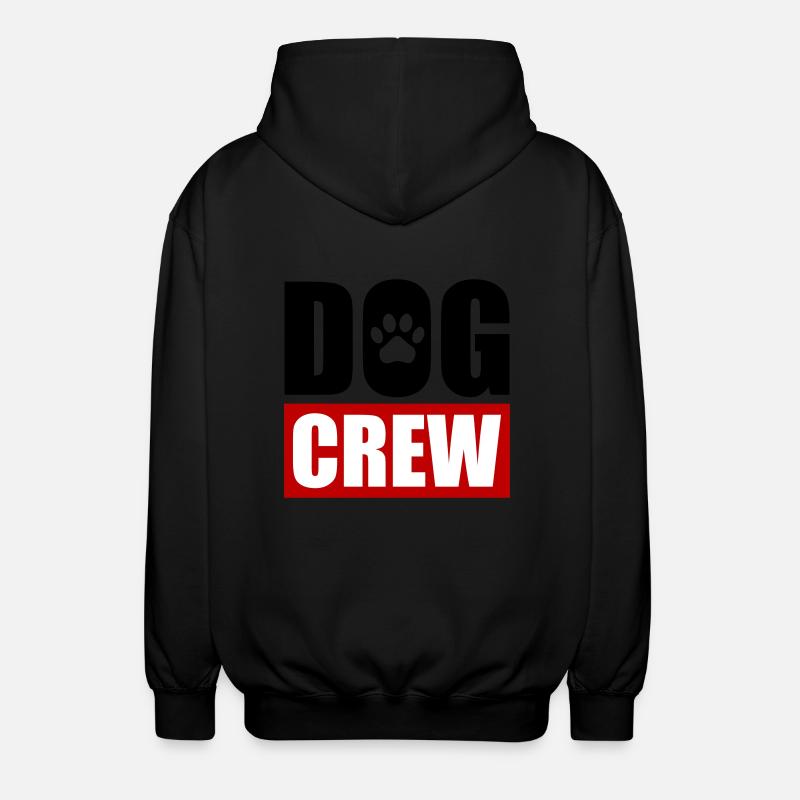 Hunde Crew - Unisex Kapuzenjacke - Schwarz