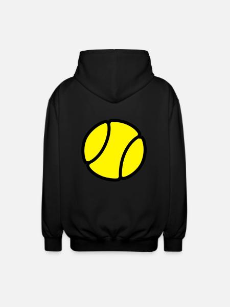 Tennis ball - Unisex Hooded Jacket - black