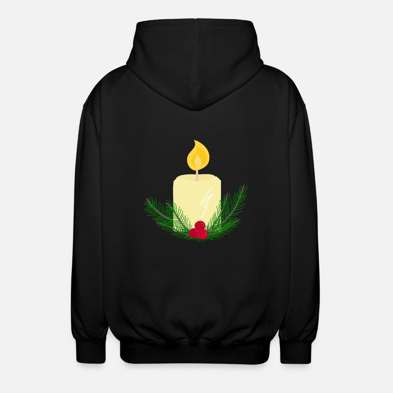Bougie brûlante du Nouvel An - Veste à capuche unisexe - noir