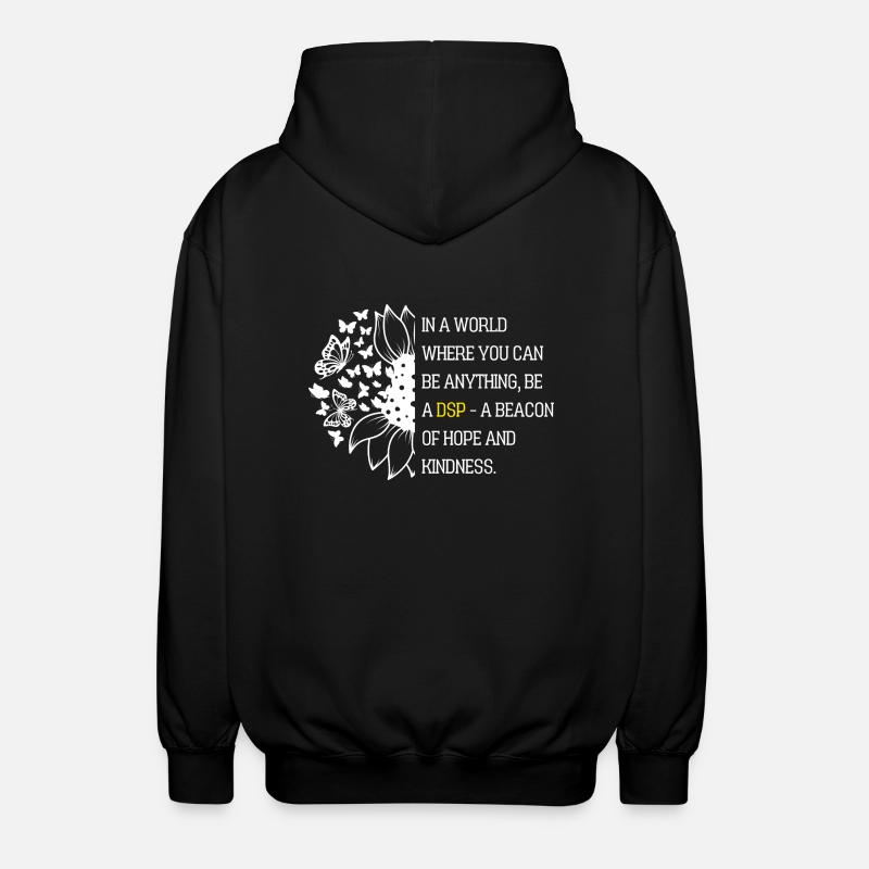 Direct Support Professional - Unisex Hooded Jacket - black
