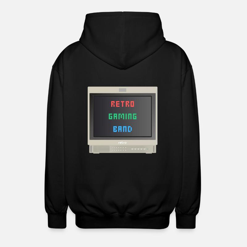 PVM Lover - Retrogaming band - Unisex Hooded Jacket - black