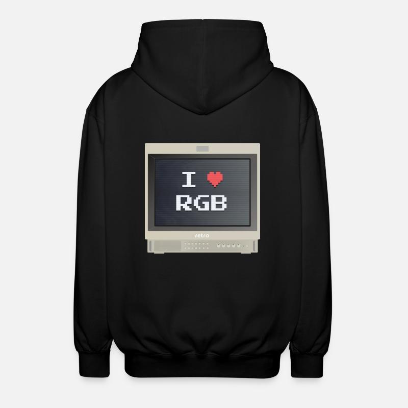 PVM Lover - RGB Fan - Veste à capuche unisexe - noir