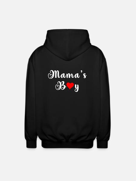 Mama's boy - Unisex Hooded Jacket - black