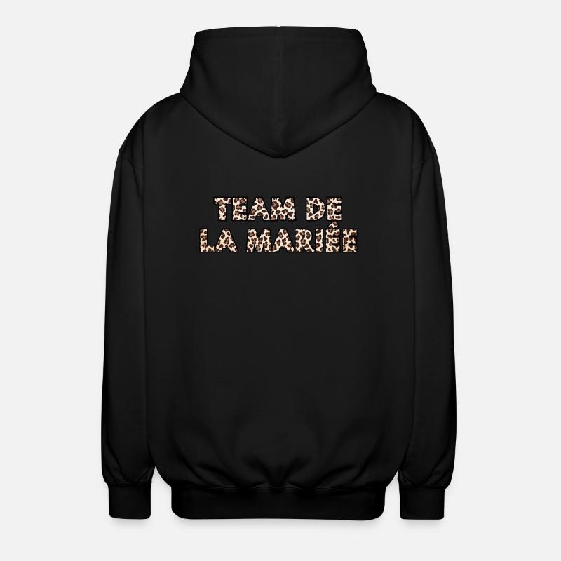 Das Team der Leopardenbraut - Unisex Kapuzenjacke - Schwarz