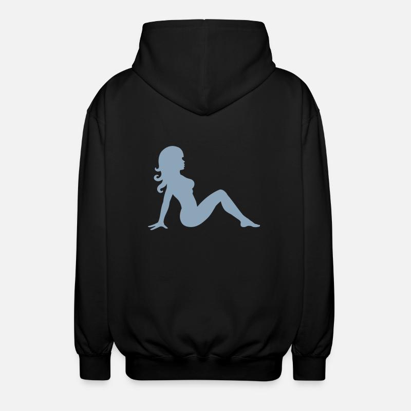 sympa fille - Veste à capuche unisexe - noir