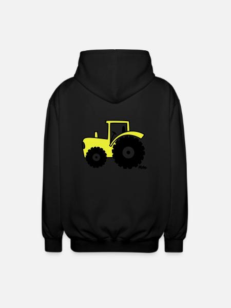 (c) - Unisex Hooded Jacket - black
