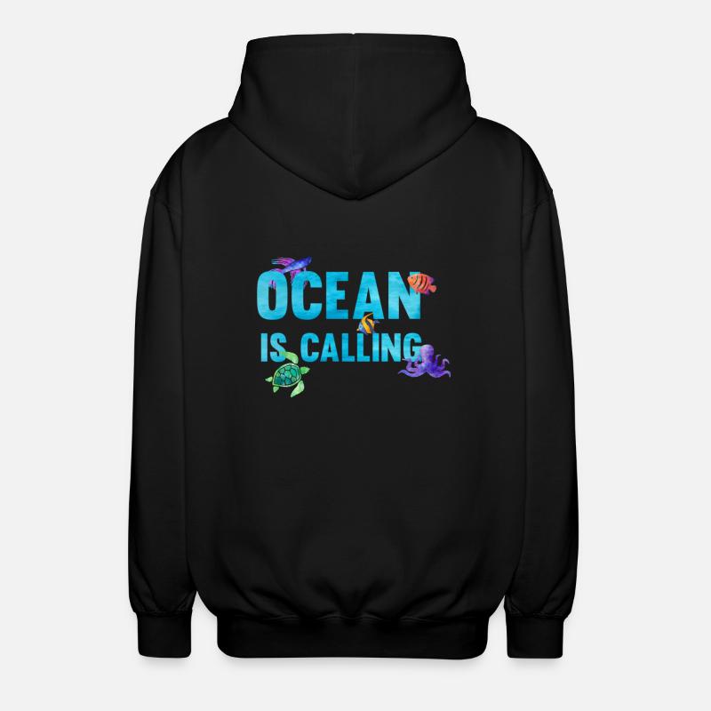 Ocean is calling - Veste à capuche unisexe - noir
