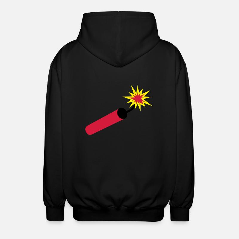 dynamit___f3 - Unisex Kapuzenjacke - Schwarz